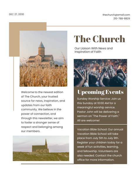 Church Newsletter Template