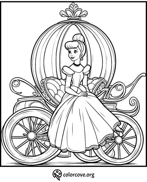 Cinderella Coloring Pages Printable