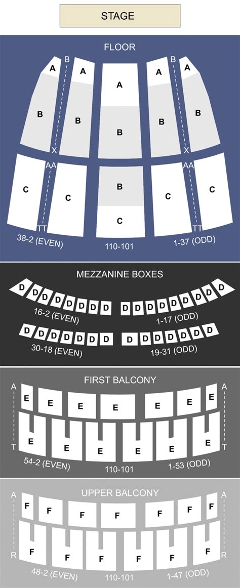 Civic Opera House Chicago Il Seating Chart