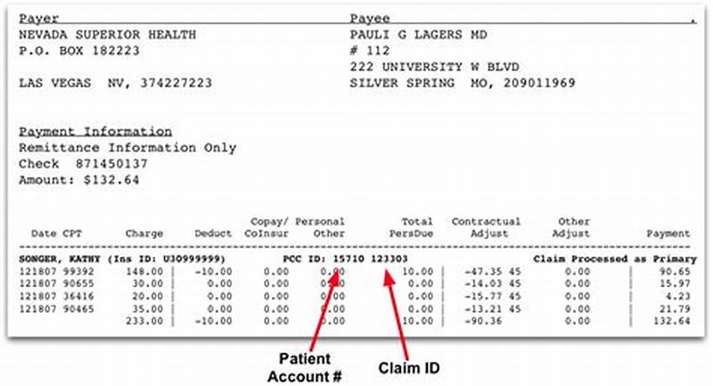 Claim Number Example