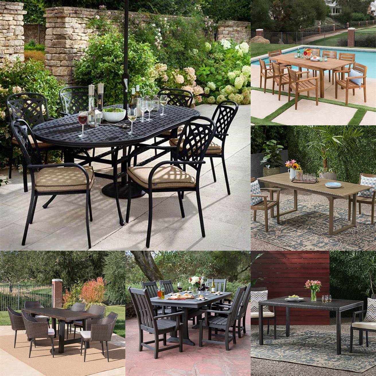Classic Outdoor Dining Table