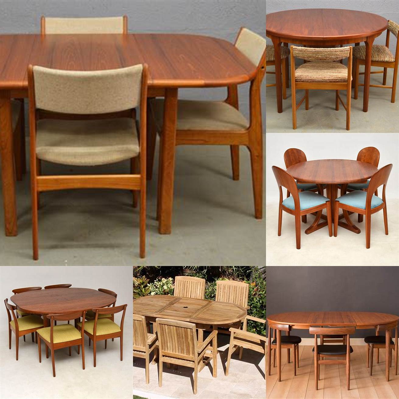 Classic Teak Chairs and Tables