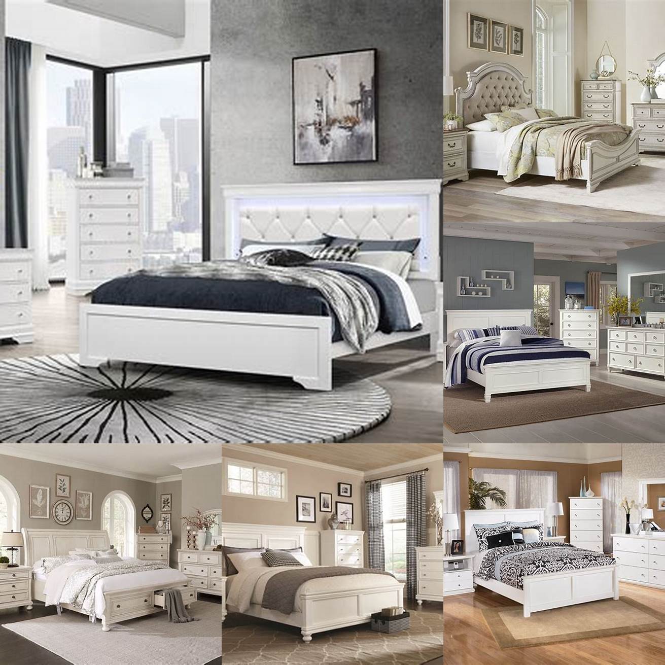 Classic white bedroom set