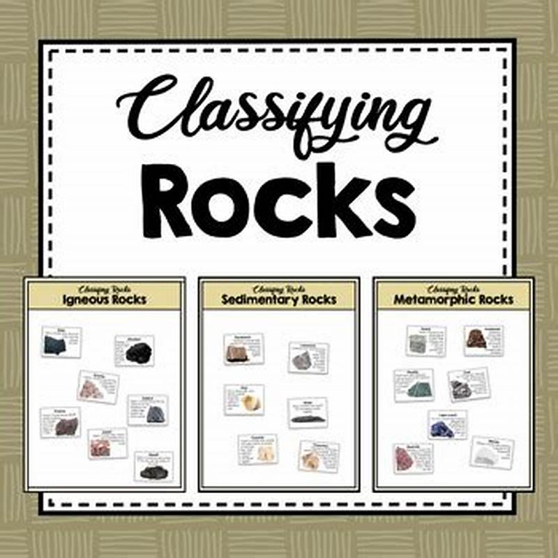 Classifying Rocks Chart