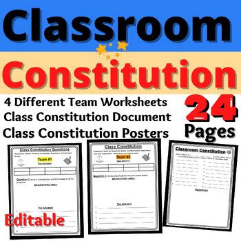 Classroom Constitution Template