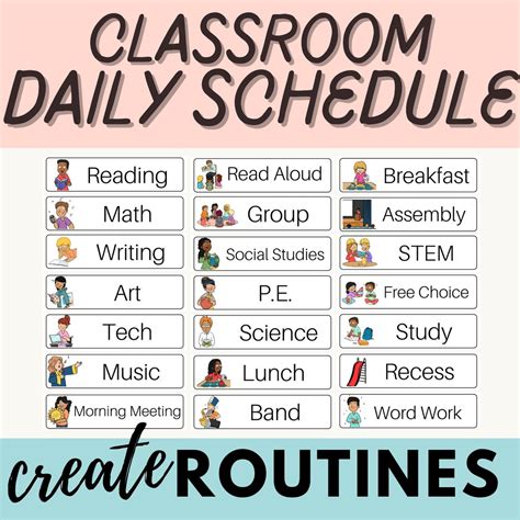 Classroom Daily Schedule Template