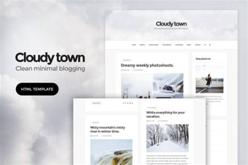 Clean Minimal Blog Html Template
