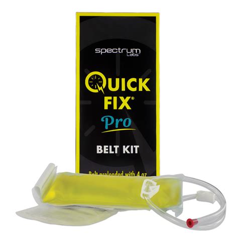 Clean and Dry Your Quick Fix Pro Belt Kit