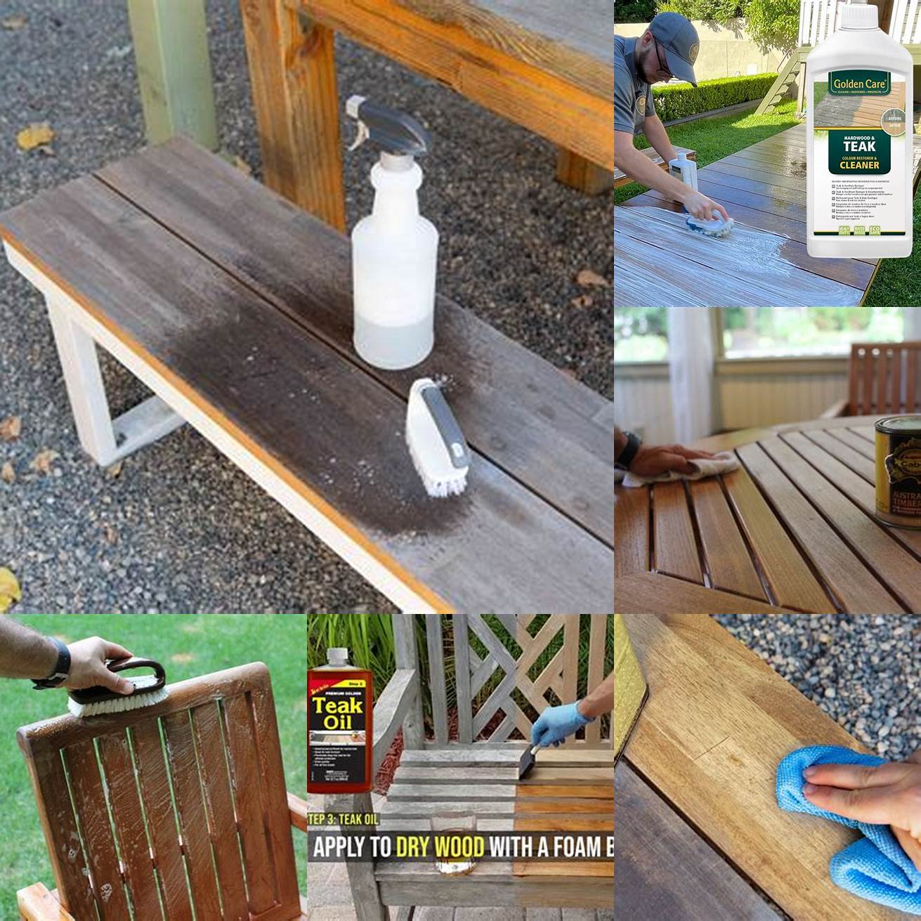 Cleaning Teak Furniture with Mineral Spirits