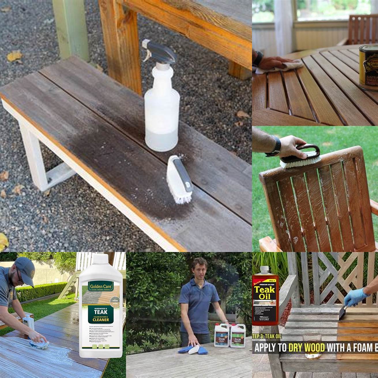 Cleaning Teak Furniture with Oxalic Acid