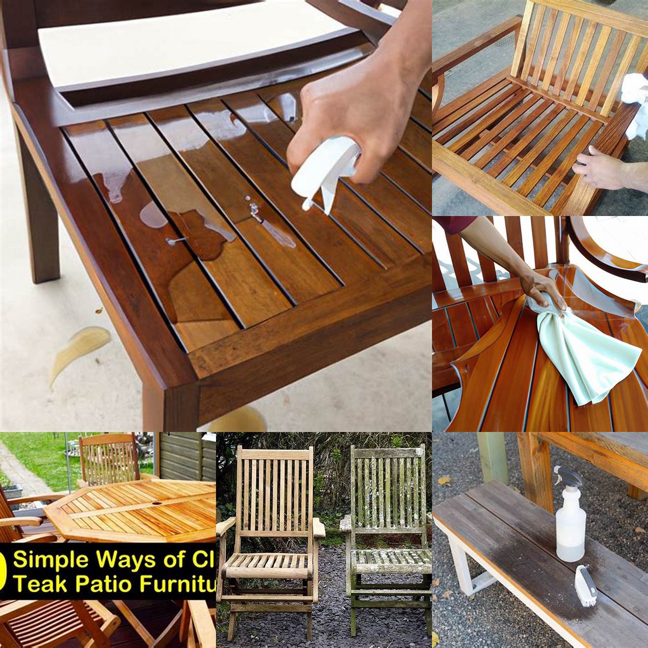 Cleaning and Maintaining Teak Furniture