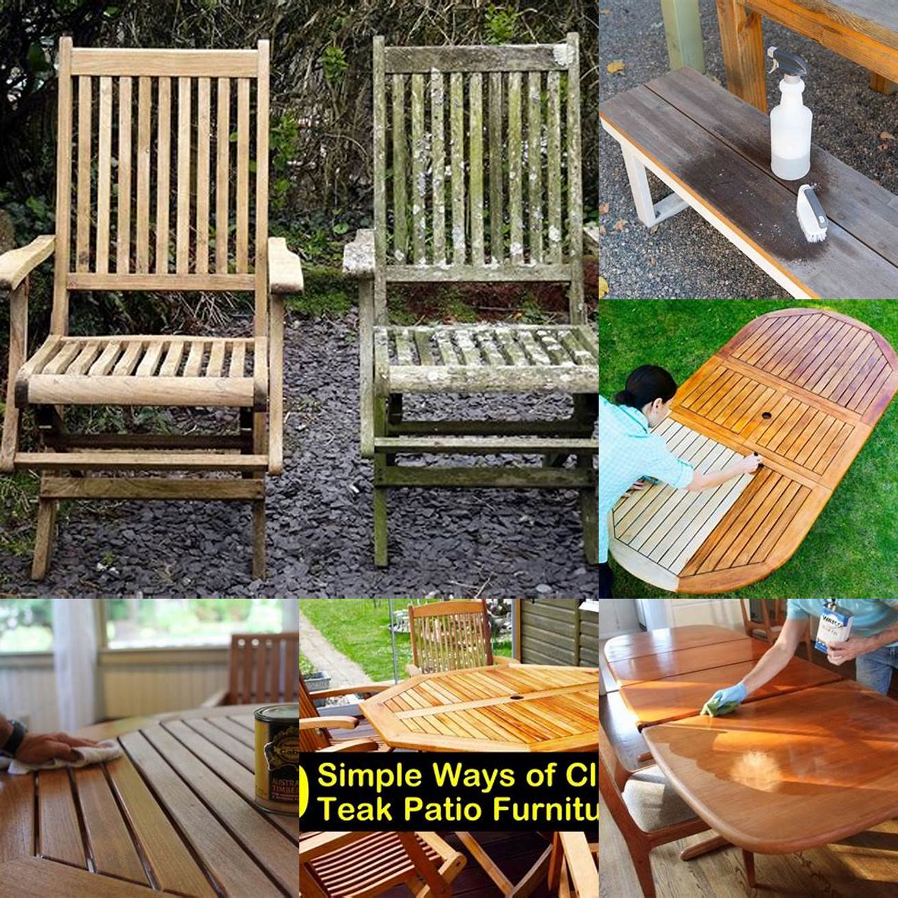Cleaning and Prepping Your Teak Furniture