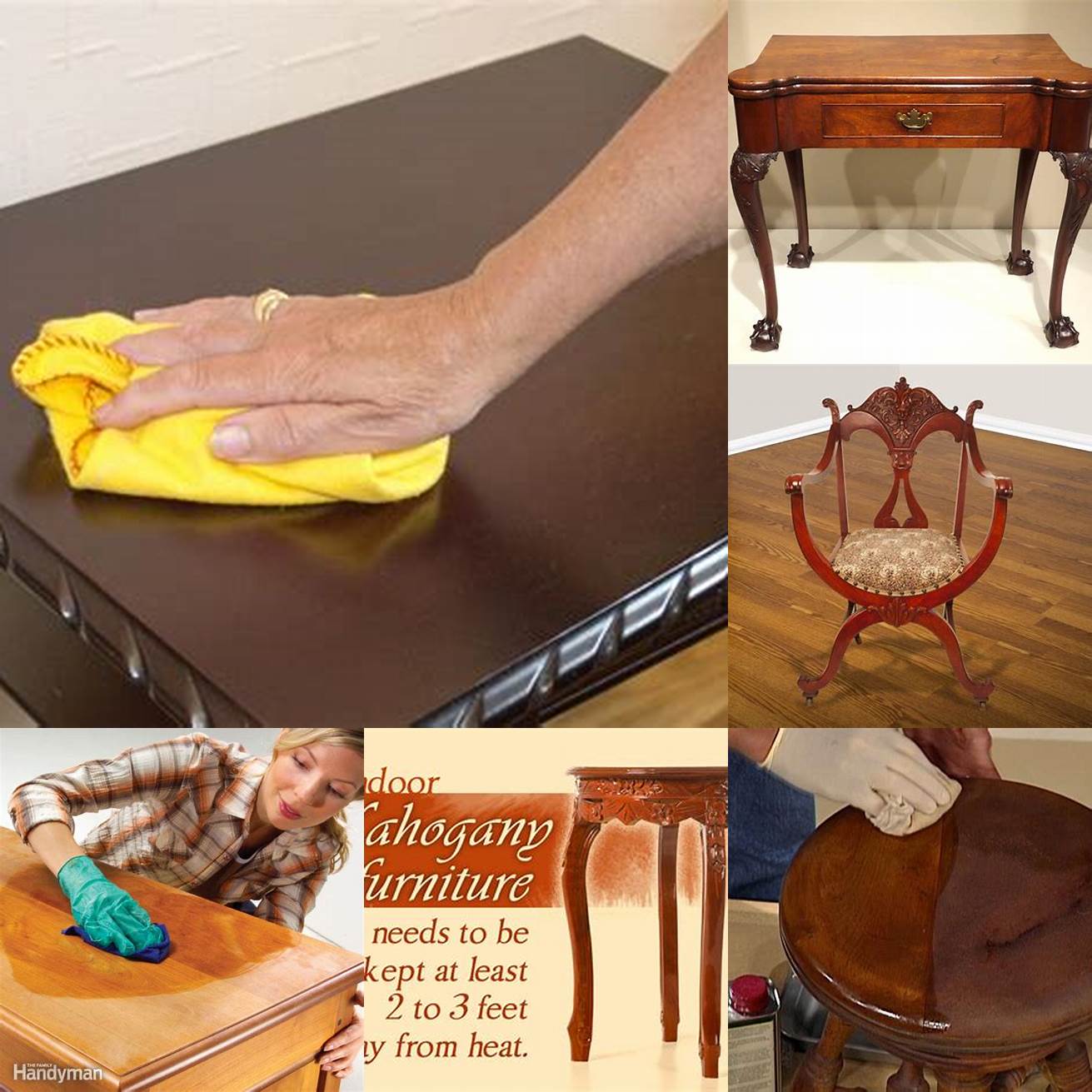 Cleaning mahogany furniture
