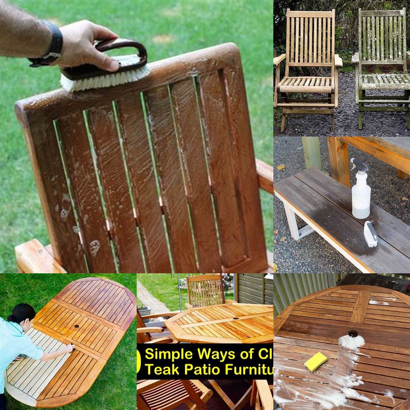 Cleaning your teak furniture