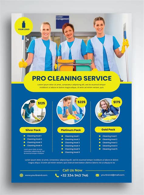 Cleaning Business Flyer Templates