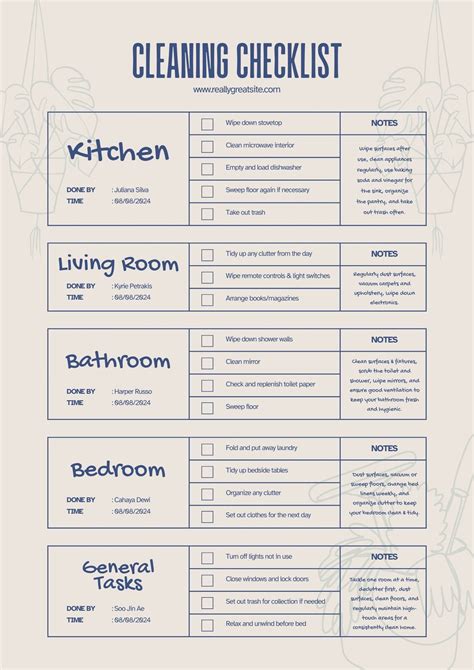 Cleaning Templates Free