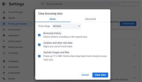 Clear Browsing Data