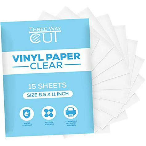 Clear Printable Vinyl Sticker Paper