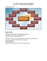 Cll 038 Provisioning And Cataloging Answers