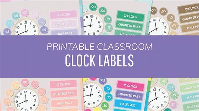 Clock Labels Printable