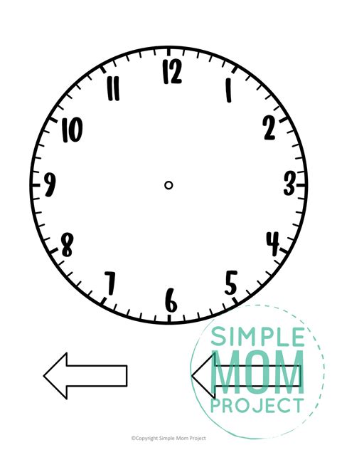 Clock Template Printable