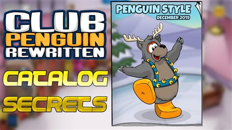 Club Penguin Rewritten Catalog Screts December 2019