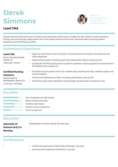 Cna Resume Templates