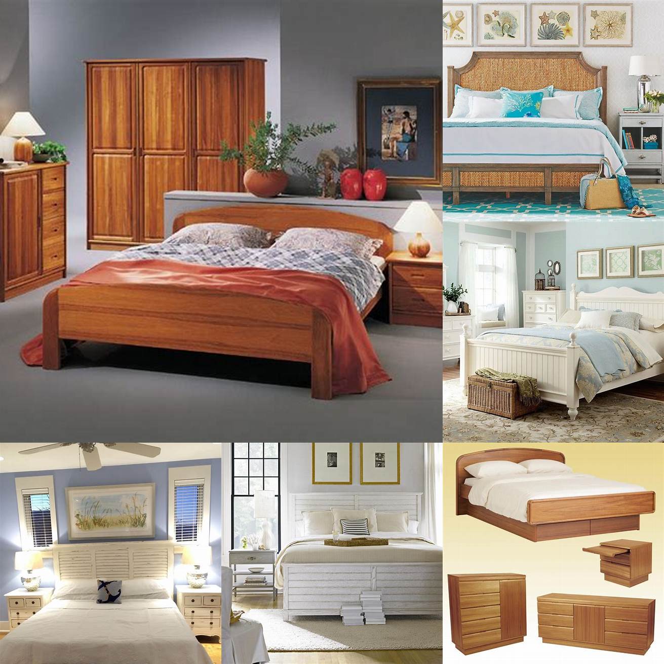Coastal Teak Bedroom Furniture