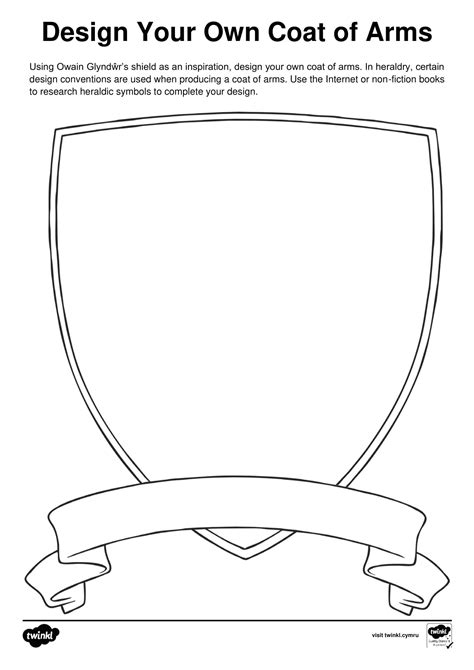 Coat Of Arms Template Printable