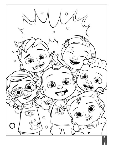 Cocomelon Printable Coloring Pages