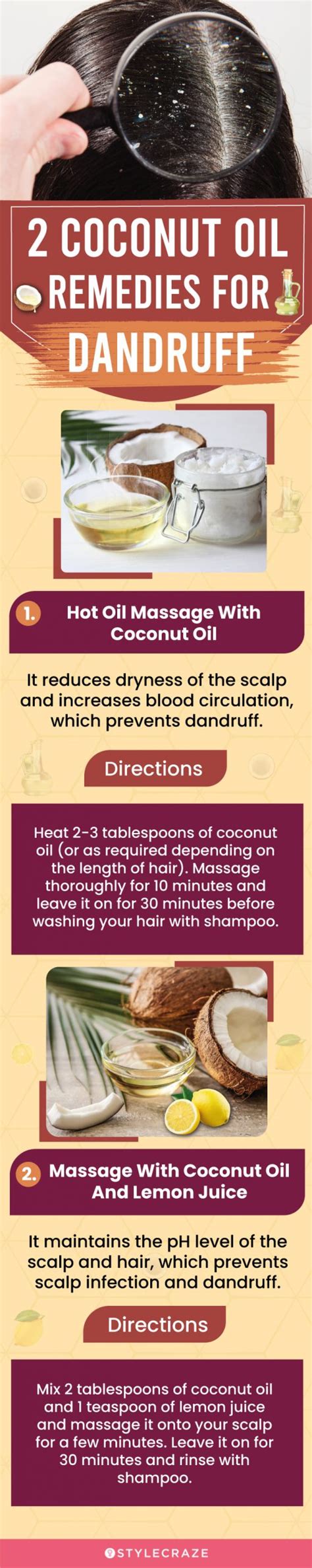 Coconut Oil Dandruff Treatment