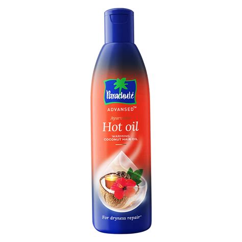 Warm up coconut oil for dandruff treatment