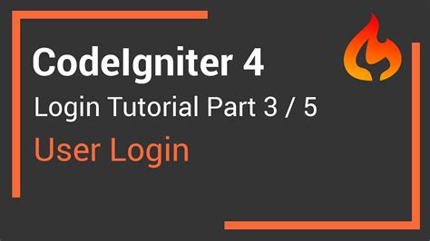 Codeigniter 4 Login