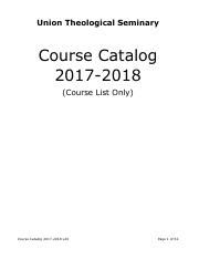 Coe College Course Catalog 2017 2018