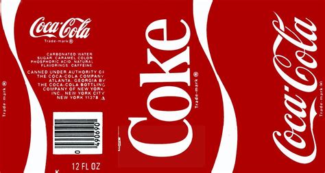 Coke Label Template