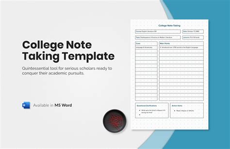 College Notes Template