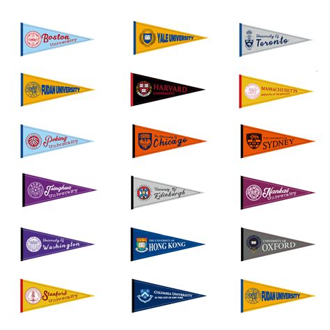 College Pennants Printable