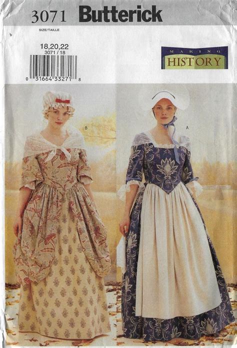 Colonial Dress Patterns