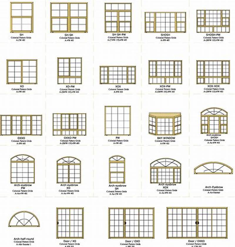 Colonial Window Grid Pattern