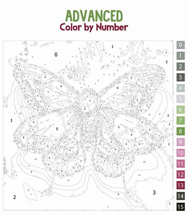 Color By Number Advanced Printable