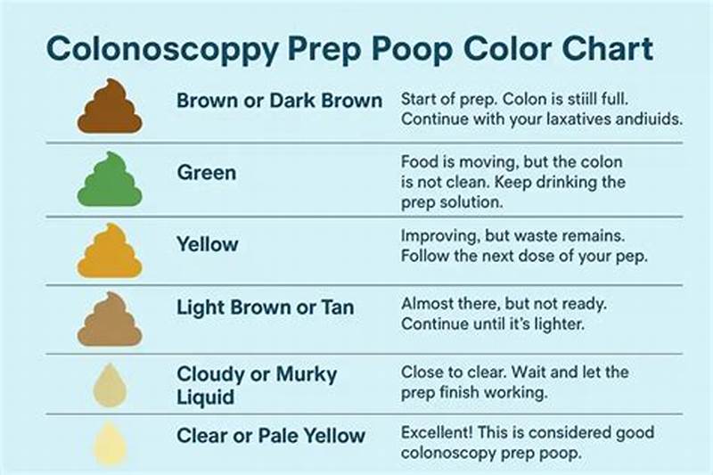 Color Chart Good Colonoscopy Prep Poop