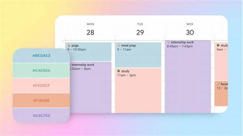 Color Code Calendar Iphone