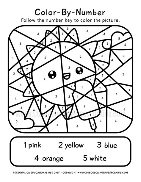 Color Number Printable