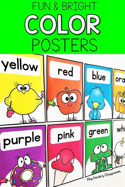 Color Posters For Classroom Printable