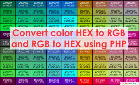Color RGB to Hex
