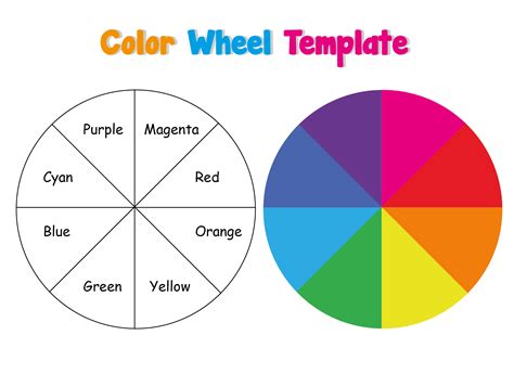 Color Wheel Printable Template