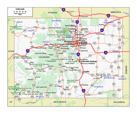 Colorado Map Printable
