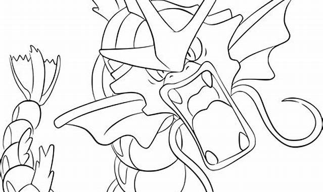 Coloriage du Pokemon Mega Leviator Hugo et de ses amis