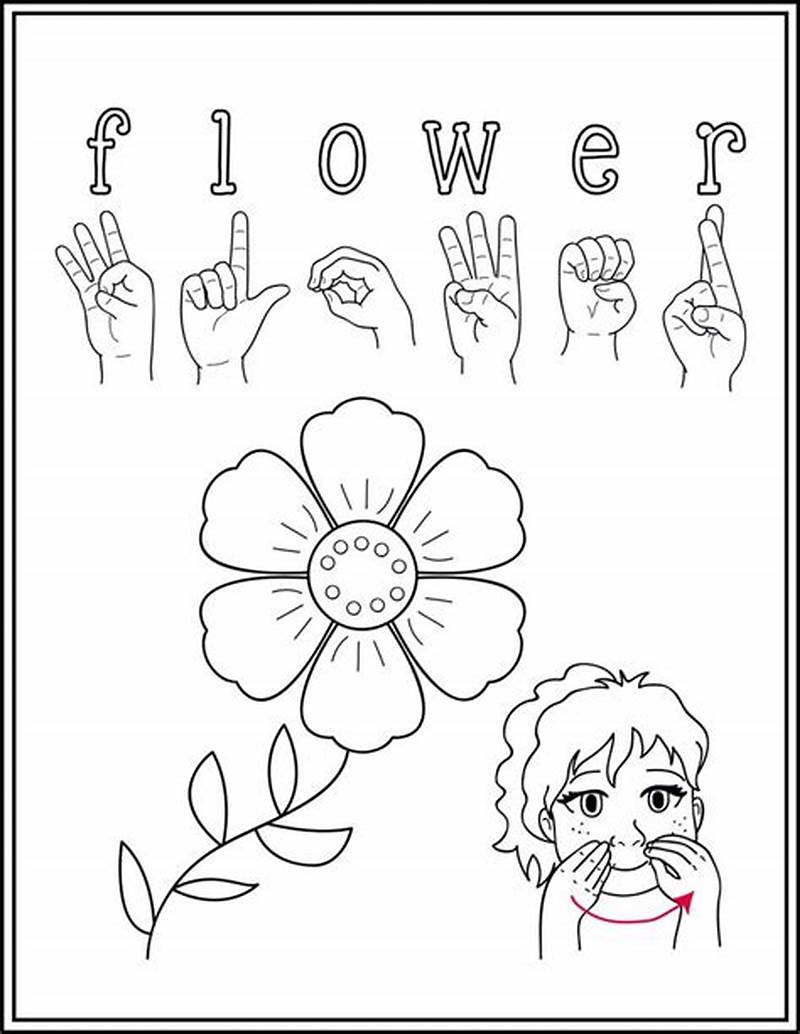 Coloring In Sign Language