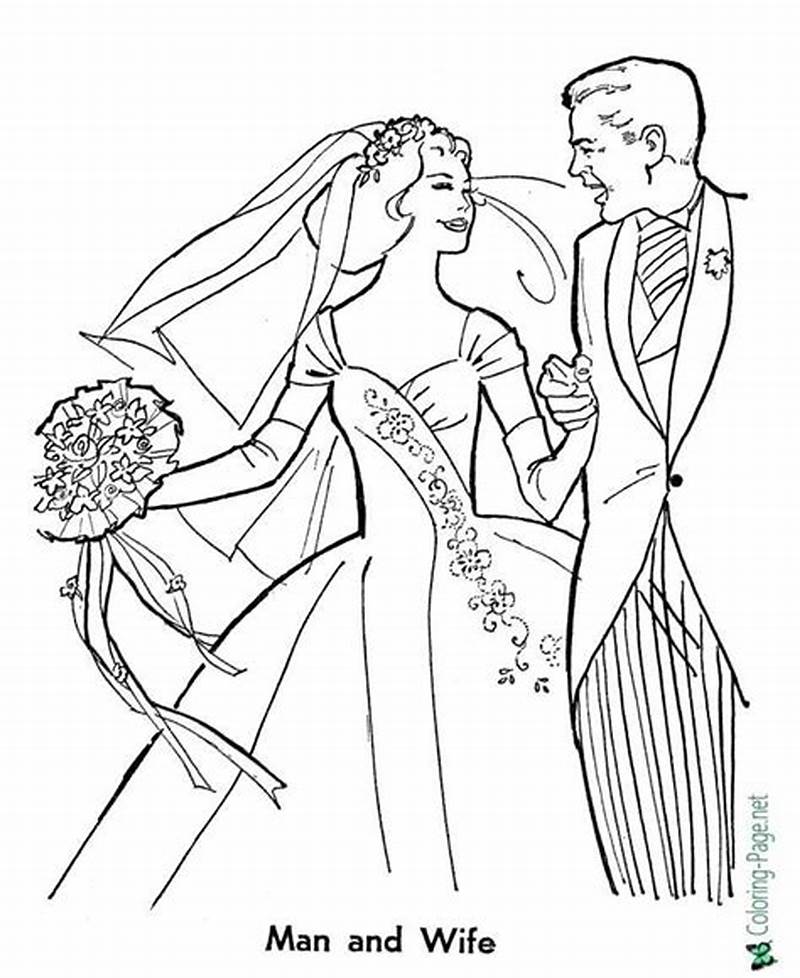 Coloring Page Bride